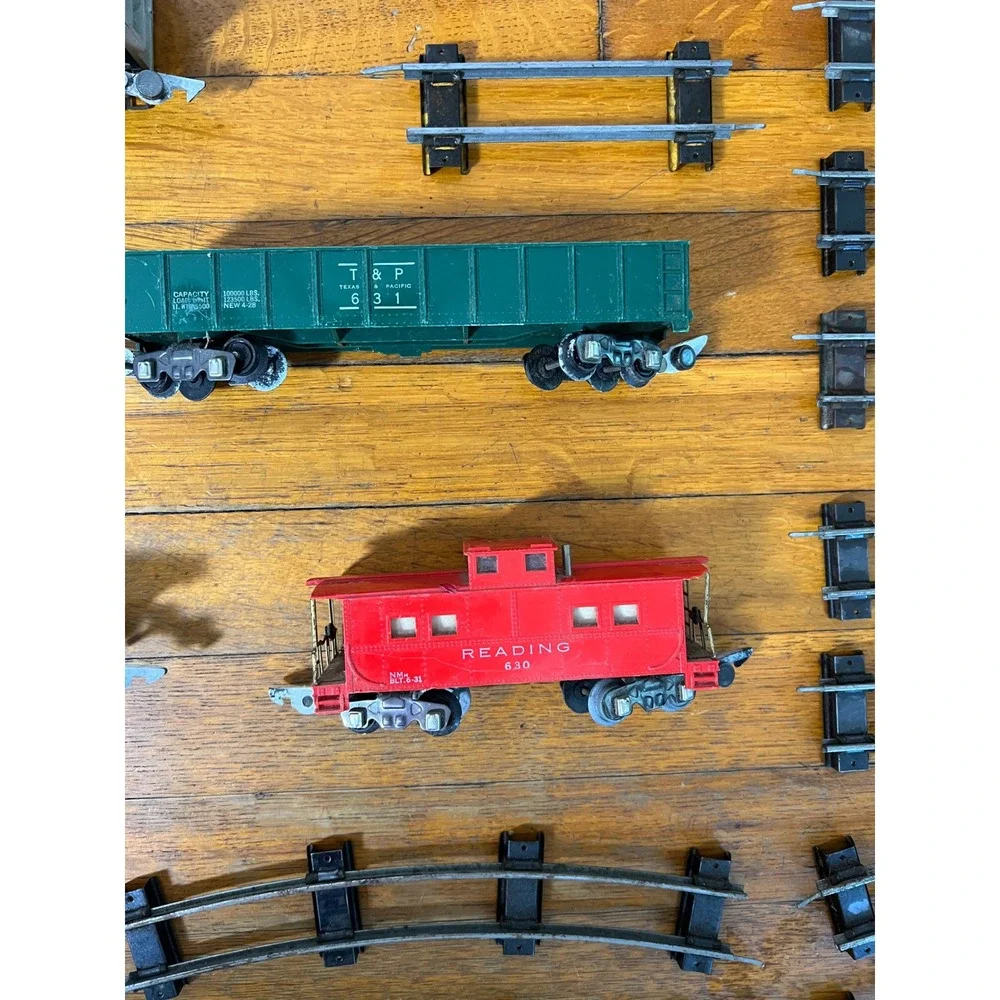 Vintage American Flyer S Gauge Santa Fe 360 364 Train Set Track Transformer Lot